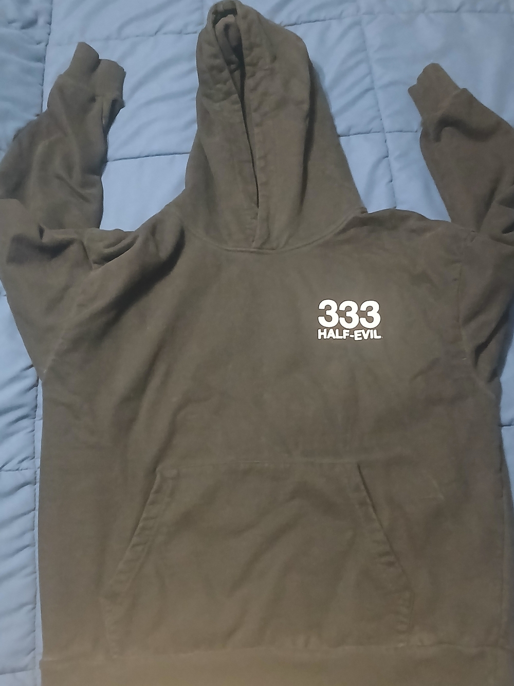 333 Half-Evil Black Pullover Hoodie